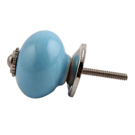 Sky Blue Silver Ceramic Drawer Knob Online